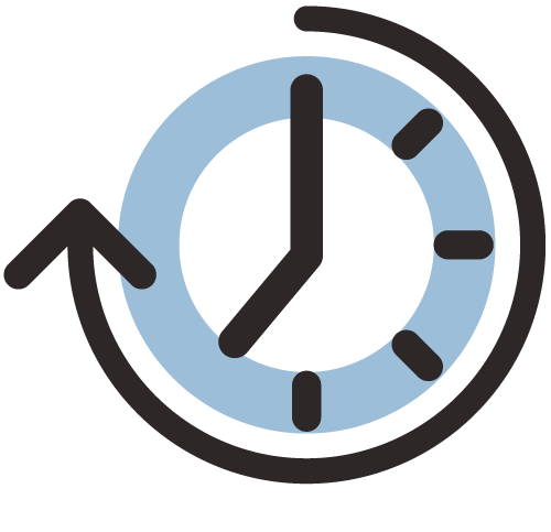 minor-03 A clock with an arrow in the middle of it