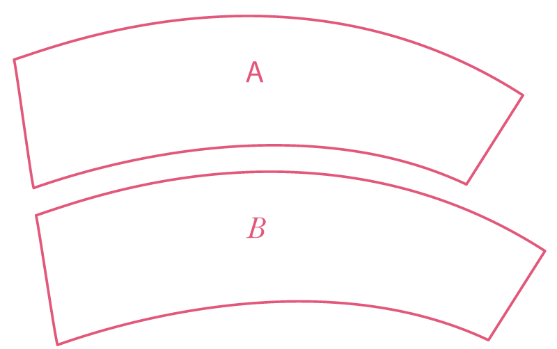 teaser-curveblind-01 A black background with a pink outline of a hat