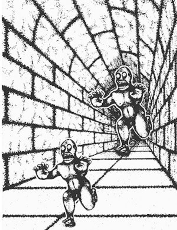 teaser-indepth-01 A black and white drawing of two people in a tunnel