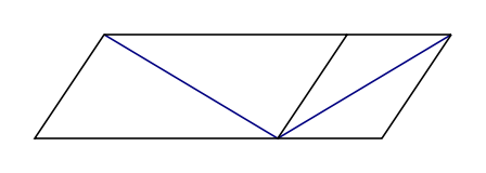 teaser-long-short-01 A blue triangle on a black background