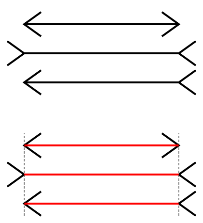 teaser-long-short-04 A black background with red lines in the middle