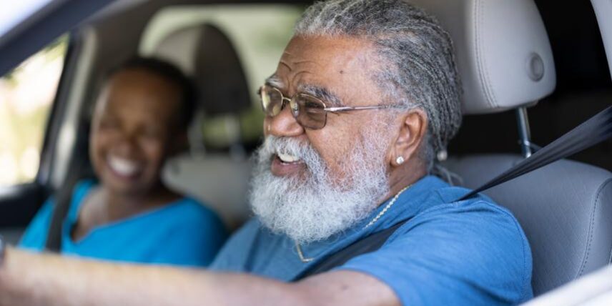 PS_SafeDriver-1406120191_1 A man and a woman sitting in a car